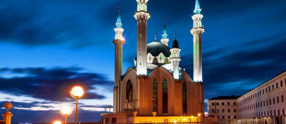 Kazan - Mosquée de nuit